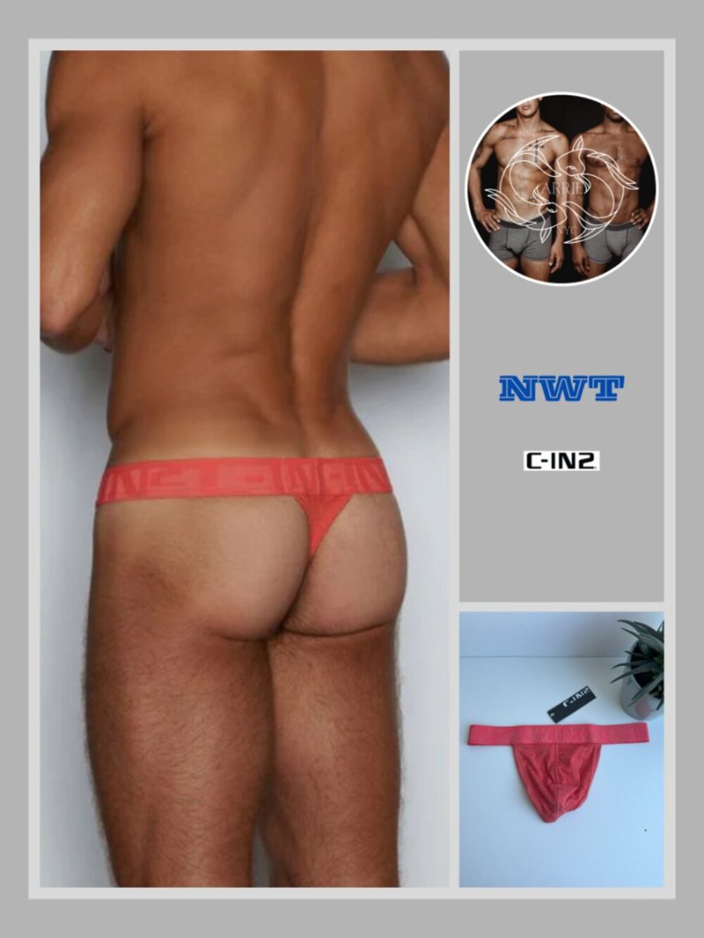 C-IN2 - Hand Me Down - Thong - Remi Red Heather (M)